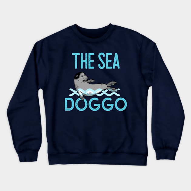 The Sea Doggo Crewneck Sweatshirt by nightDwight